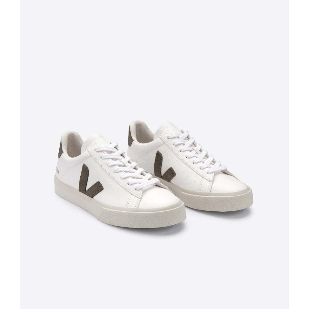 Veja CAMPO CHROMEFREE Low Tops Sneakers Női White/Khaki | HU 593KOR